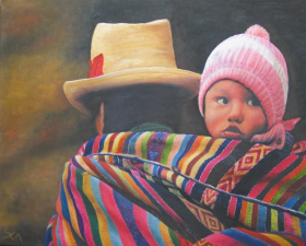 Enfant péruvien au bonnet